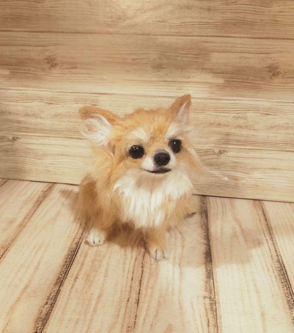 羊毛フェルト　ハンドメイド　犬　チワワ
