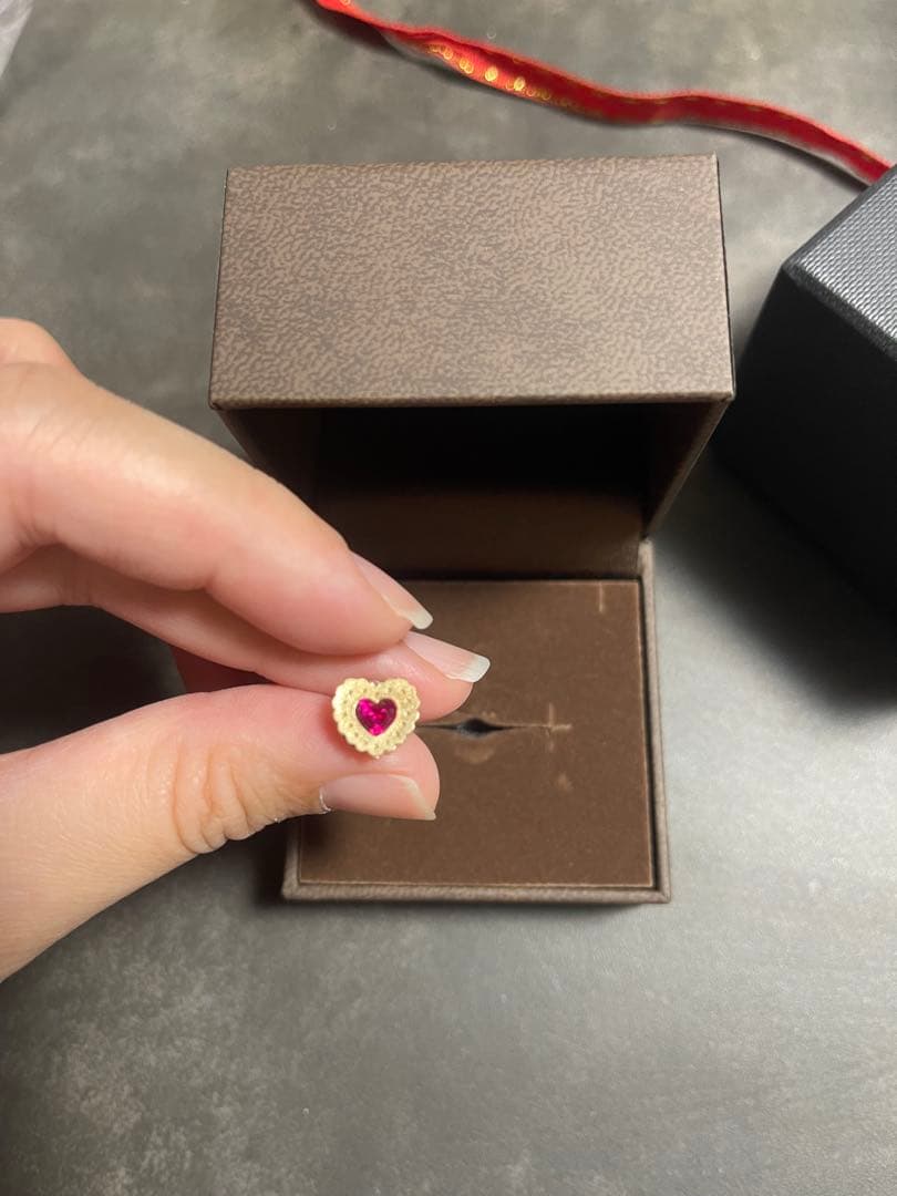 Q-pot キューポット【K10】ジャムトゥモロー ピアス 片耳