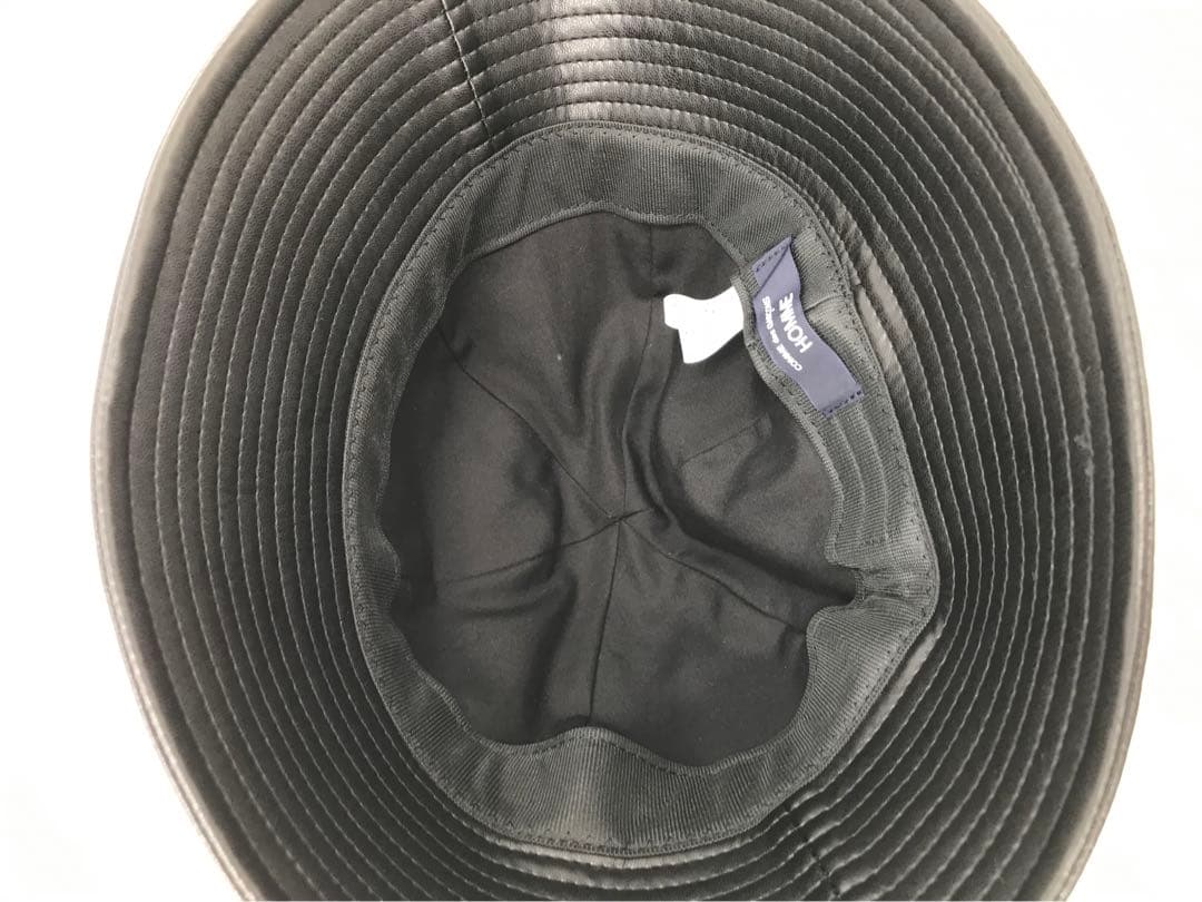 コムデギャルソンオム　バケットハット　フェイクレザー