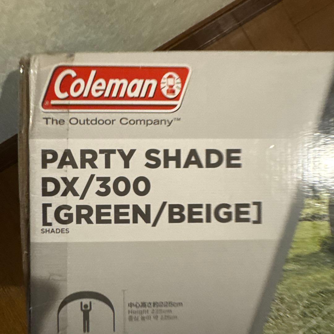 新品未使用Coleman PARTY SHADE DX/300 グリーンベージュ