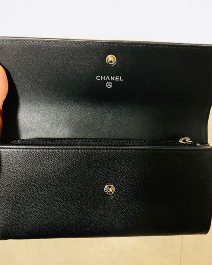 CHANEL シャネル キャビアスキン 長財布