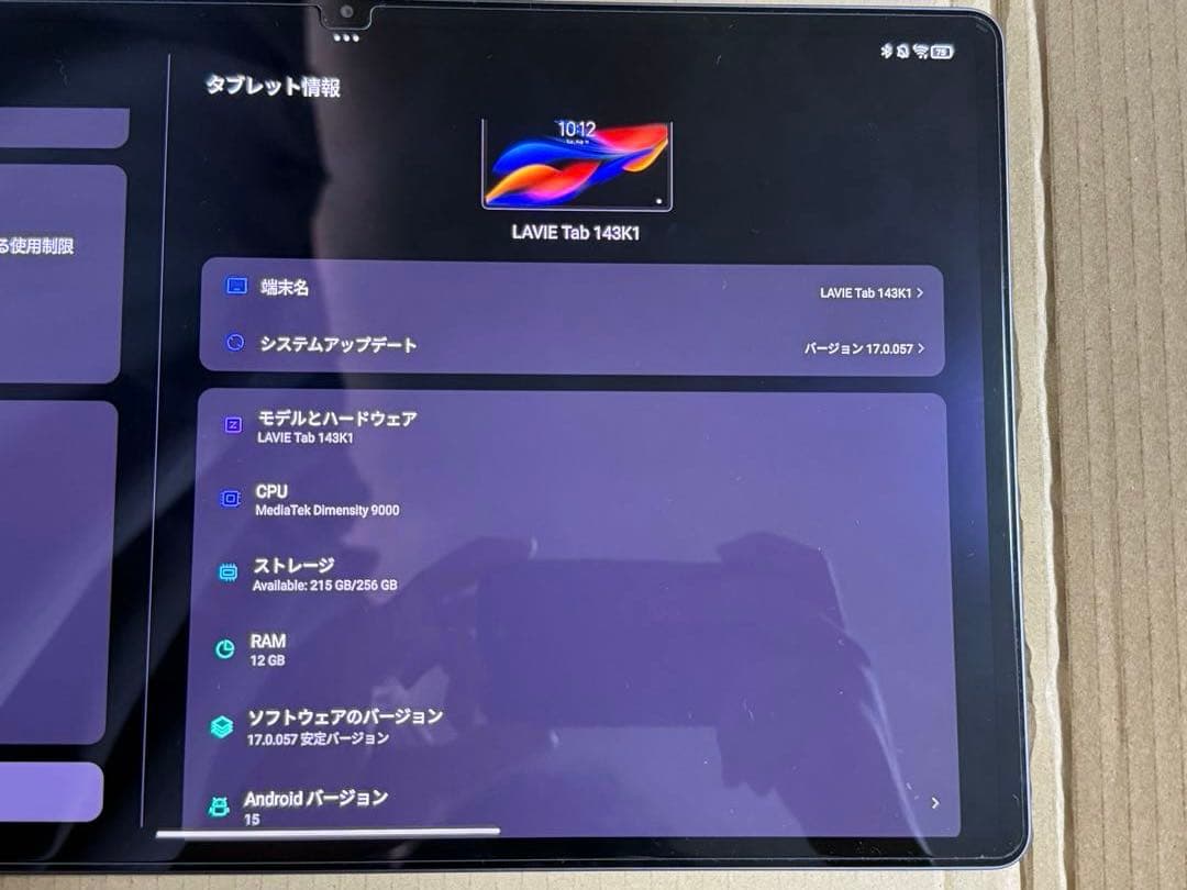 NEC LAVIE Tab T14 T1495/HAS 本体のみ