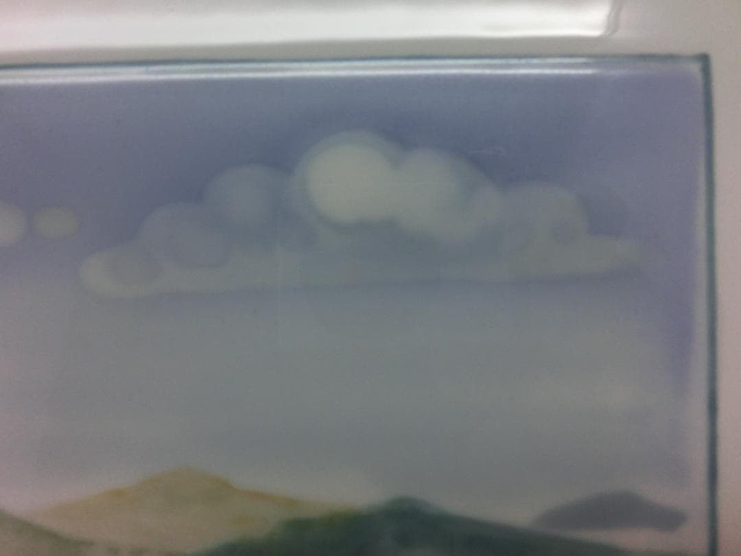 【マイセン】ドイツ丘陵風景・陶板画（値下げ再出品）