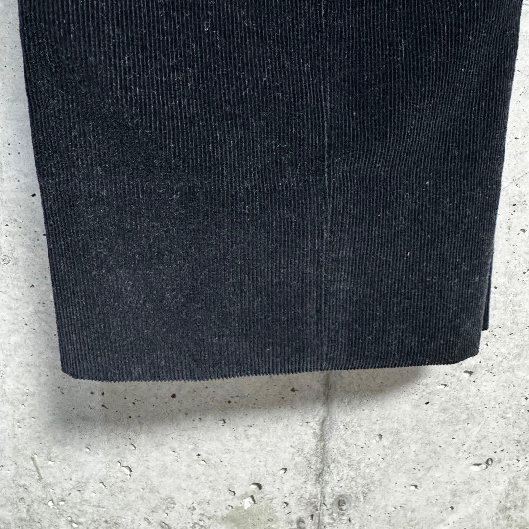 INCOTEX インコテックス48 黒 コーデュロイ スラックス