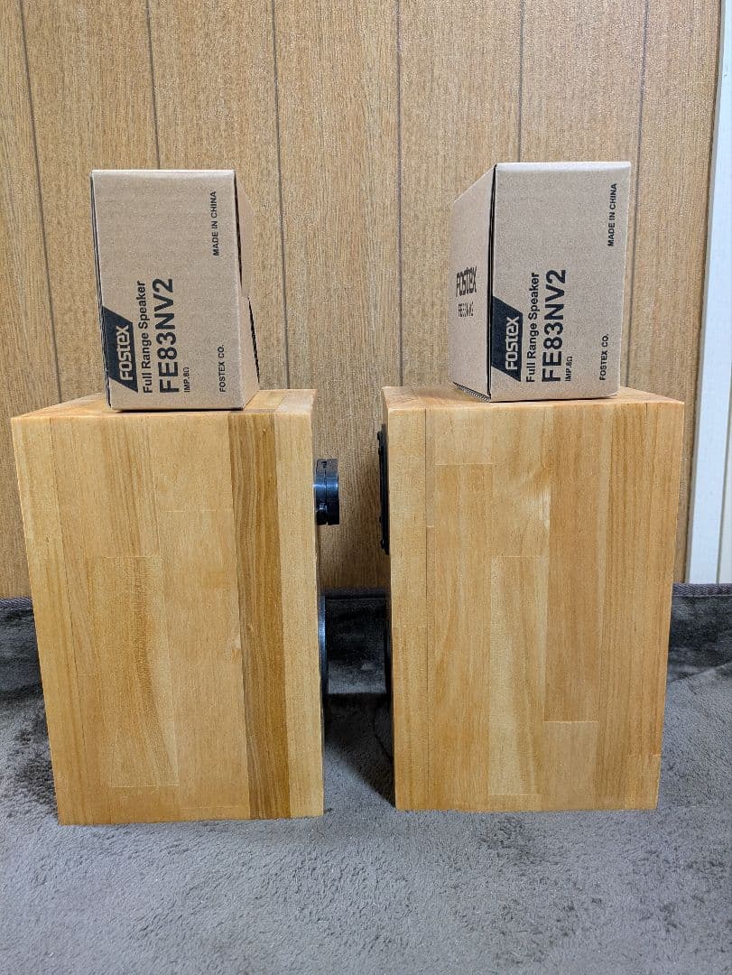 マツモト工芸さん　wooden12 Wバスレフ4スピーカー　自作スピーカー