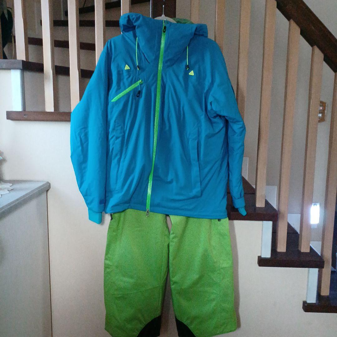 phenix スキーウェア 青 M/fablice パンツ 黄緑 M メンズ