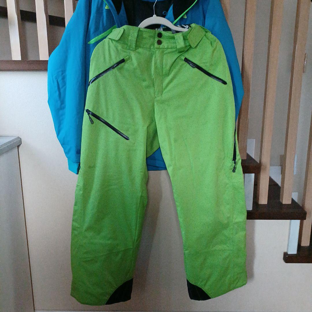 phenix スキーウェア 青 M/fablice パンツ 黄緑 M メンズ
