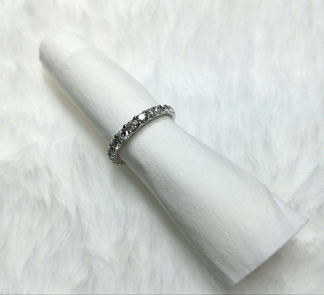 プラチナ　ハーフエタニティリング