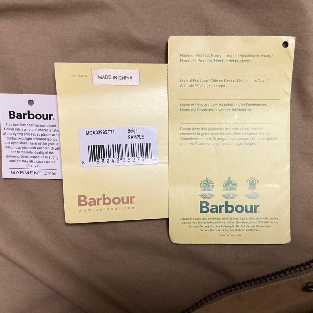 バブアー ビデイル ノンオイル ベージュ 36