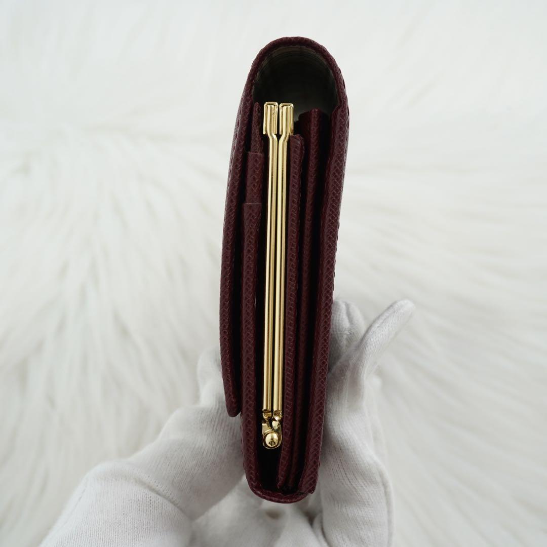 未使用品　箱付き　BURBREEY LONDON 長財布　ノバチェック　ボルドー