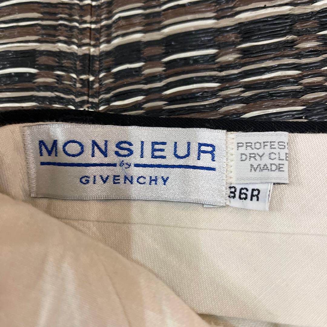 80s 90s GIVENCHY ジバンシー 3タック スラックス ブラック