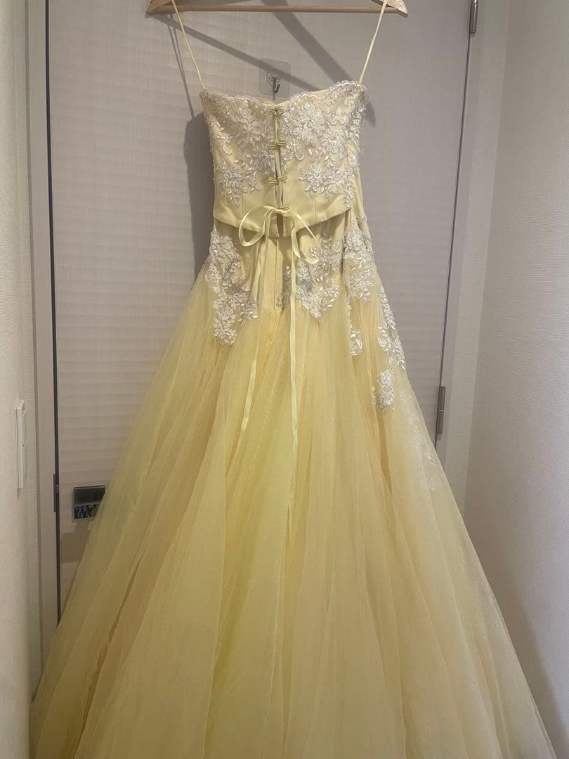 TAKAMI BRIDAL カラードレス　イエローカミール　チュールドレス