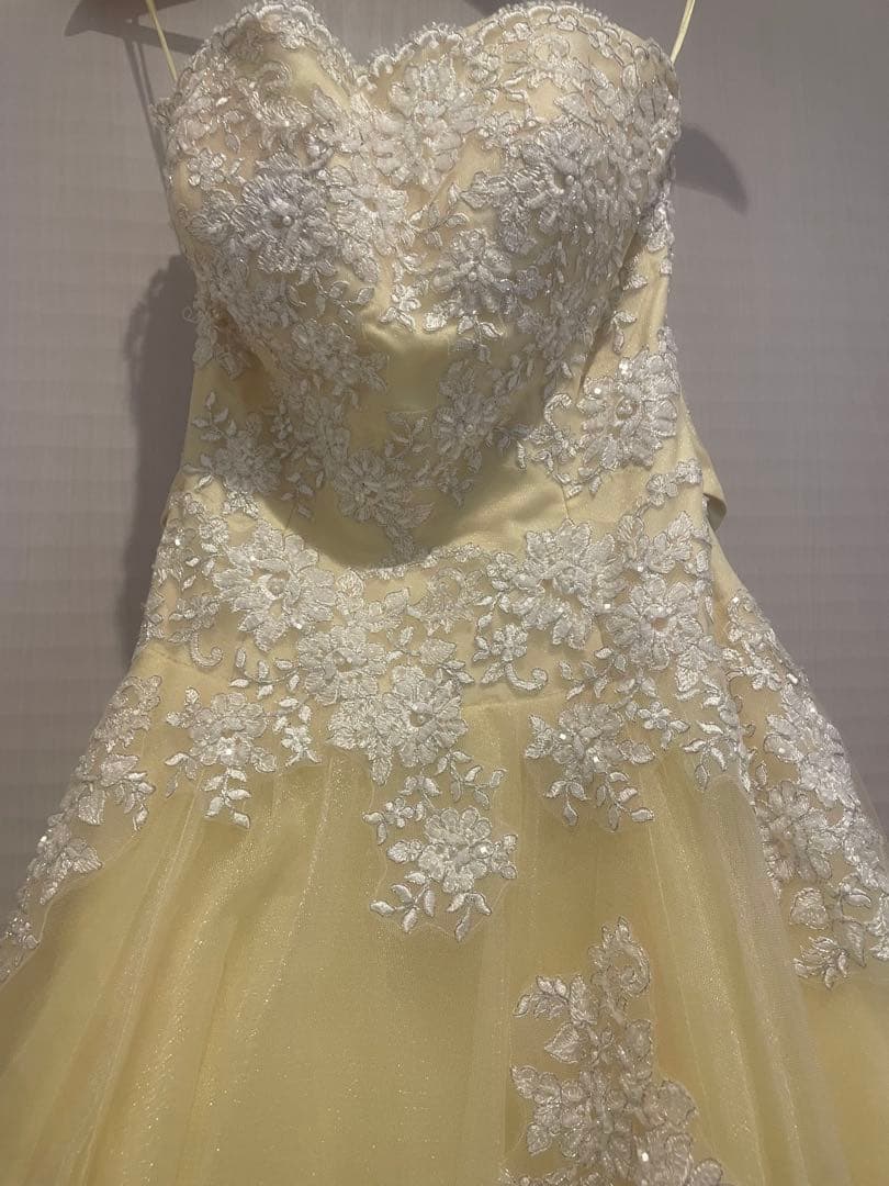 TAKAMI BRIDAL カラードレス　イエローカミール　チュールドレス