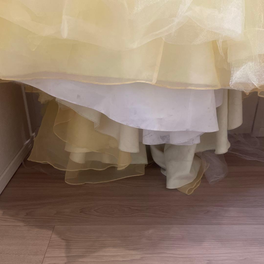 TAKAMI BRIDAL カラードレス　イエローカミール　チュールドレス