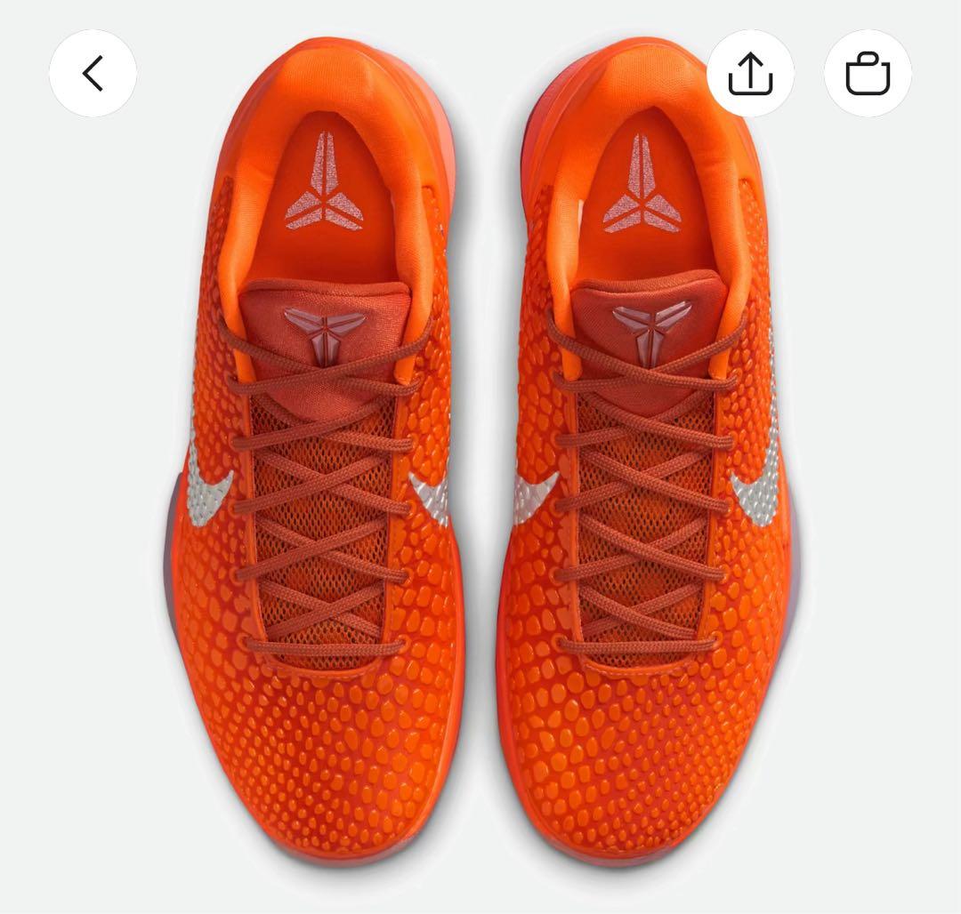 Nike Kobe 6 total orange 26cm 新品未使用
