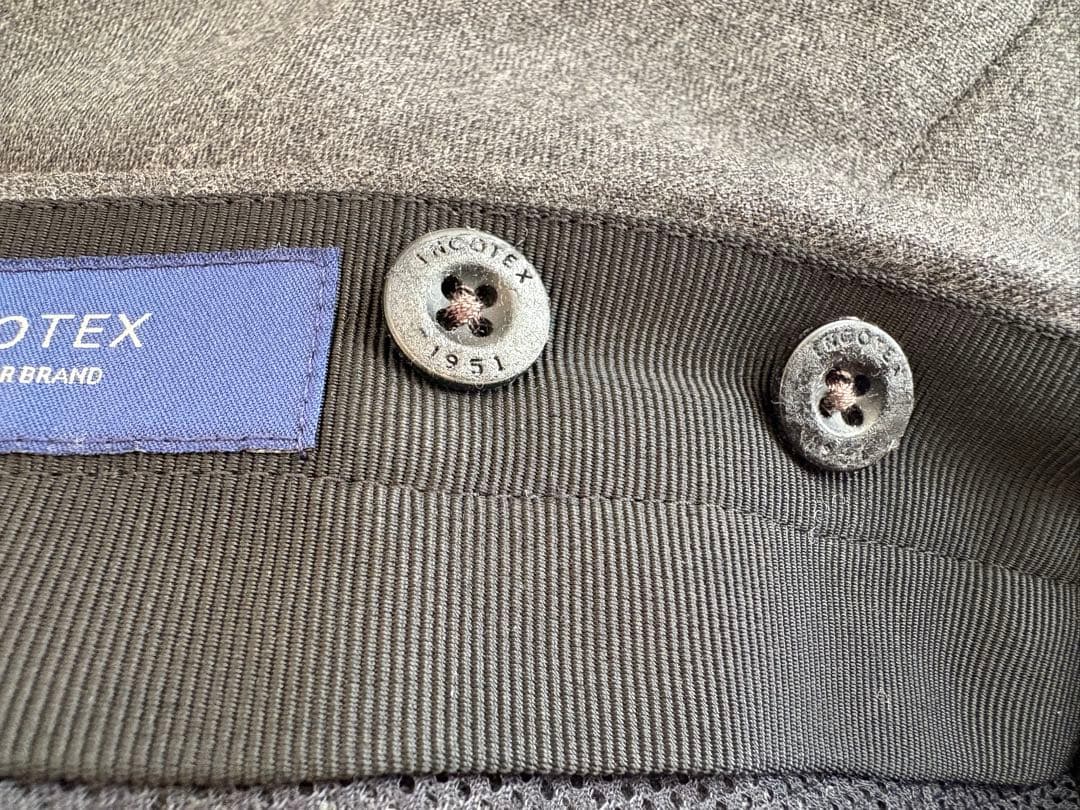 INCOTEX 44 グレー URBAN TRAVELLER ウールポリ混