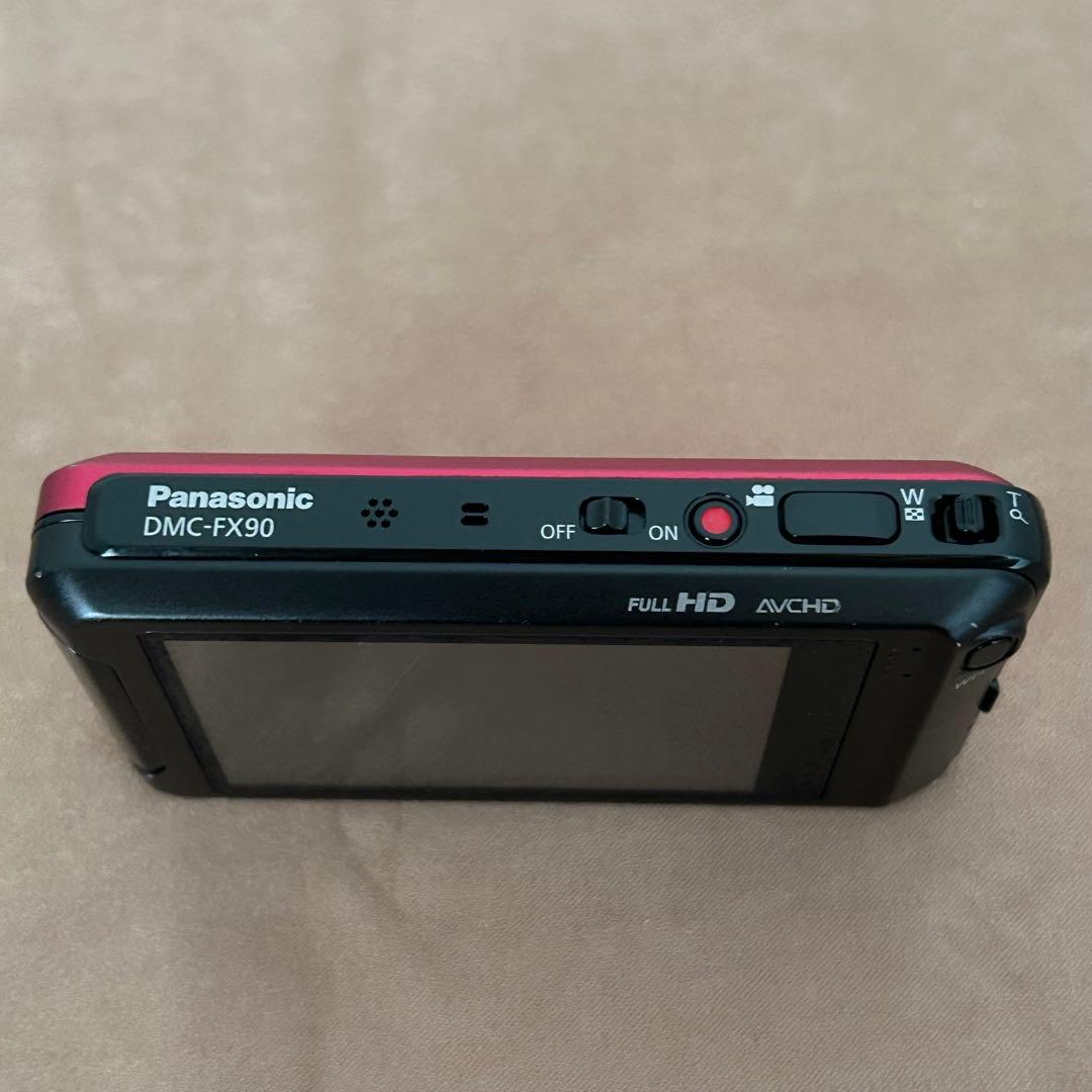 パナソニックコンパクトデジタルカメラ　DMC-FX90 レッド
