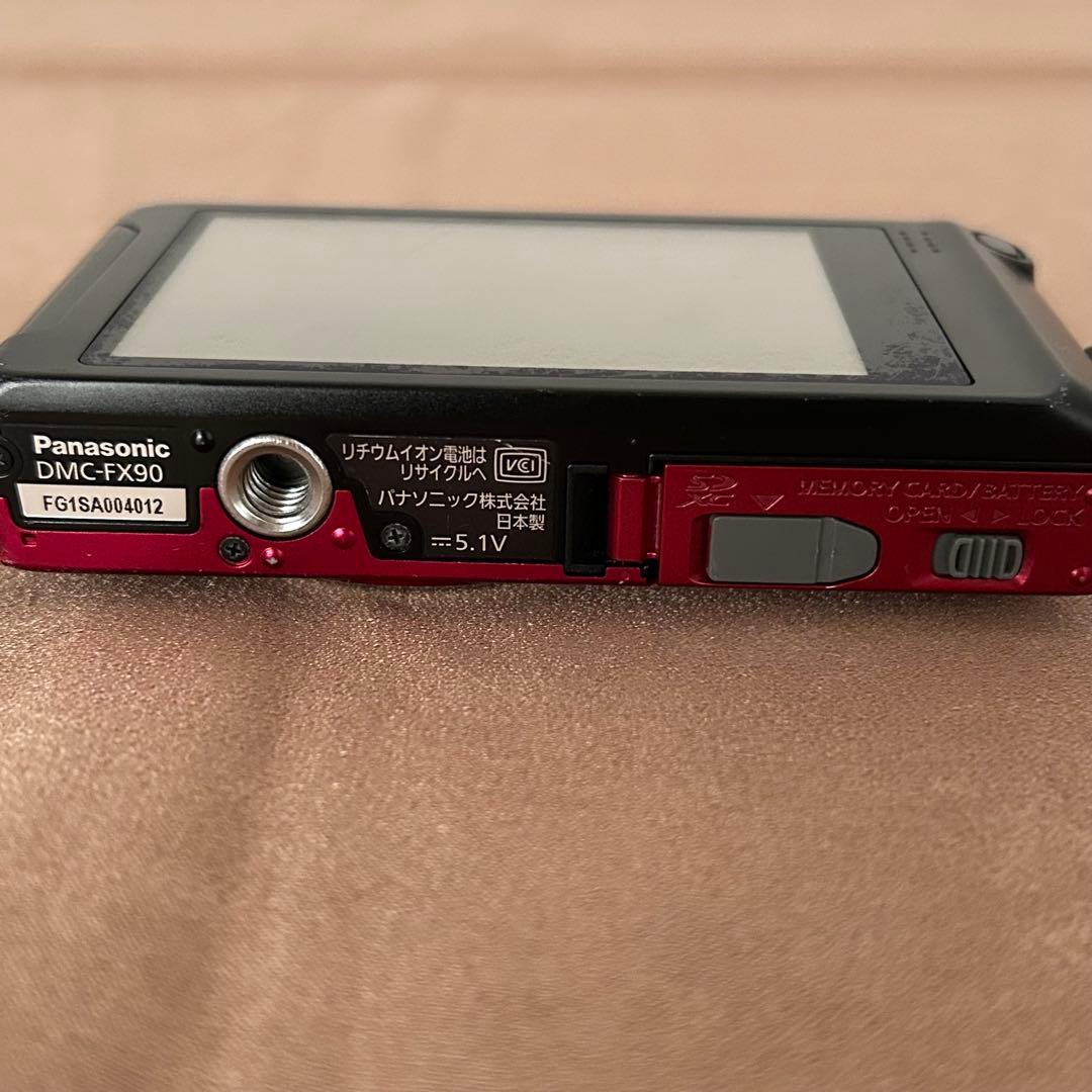 パナソニックコンパクトデジタルカメラ　DMC-FX90 レッド