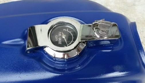 新品 CB400N CB750F CBX1000 ゲージ付 タンクキャップ 黒