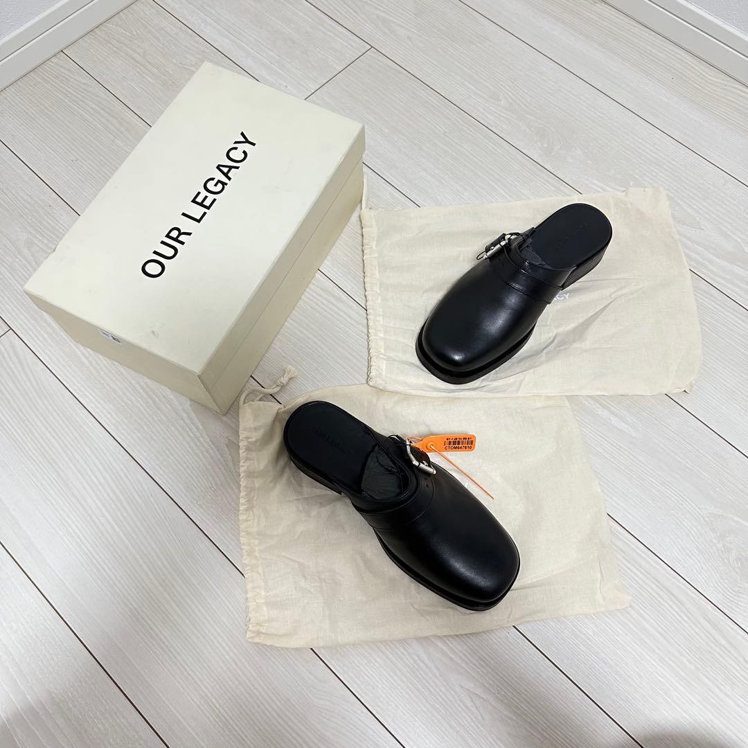 OUR LEGACY ブラック サンダル camion ミュール
