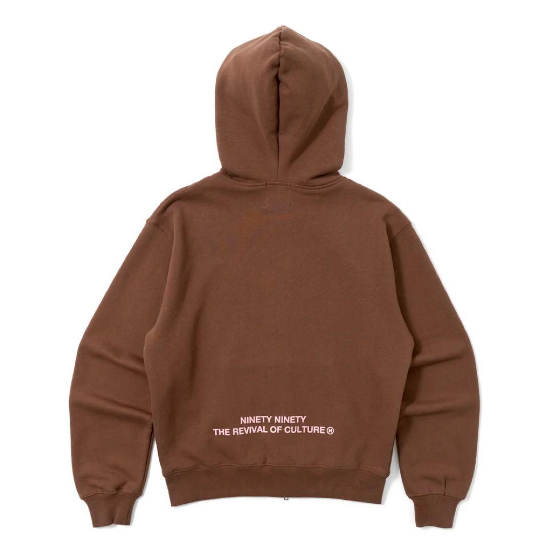 トップス 9090 girl OG Logo Valentine Zip brown M