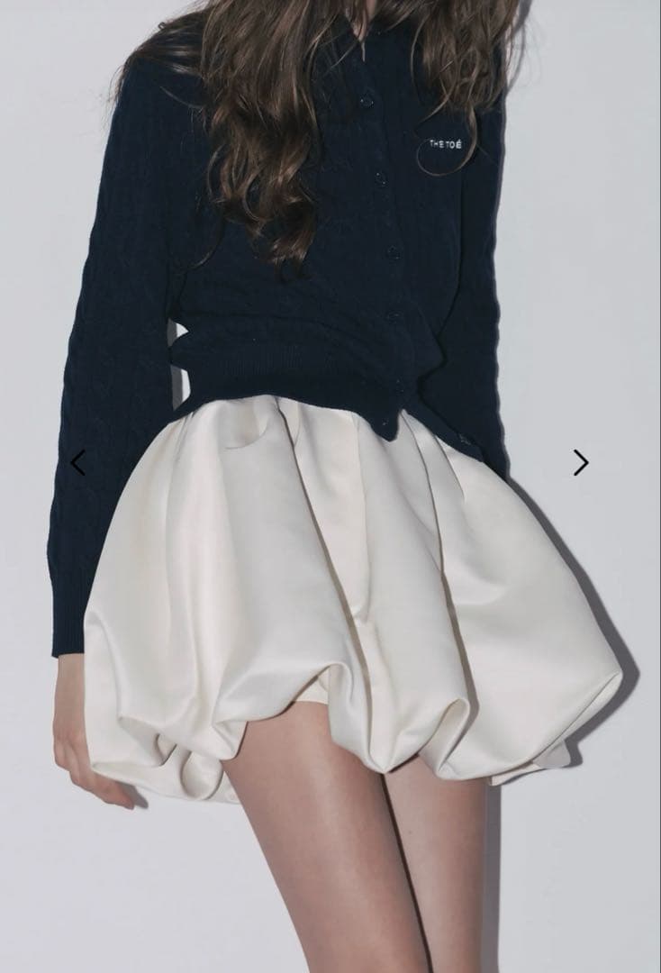 the toe Venice Balloon Skirt ivory Sサイズ