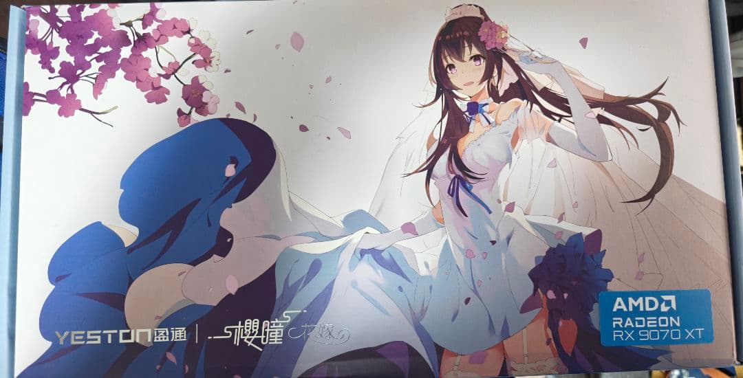 グラフィックボード・グラボ・ビデオカード YESTON AMD Radeon RX9070XT Sakura OC