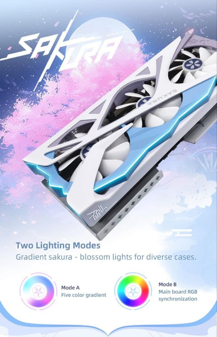 グラフィックボード・グラボ・ビデオカード YESTON AMD Radeon RX9070XT Sakura OC