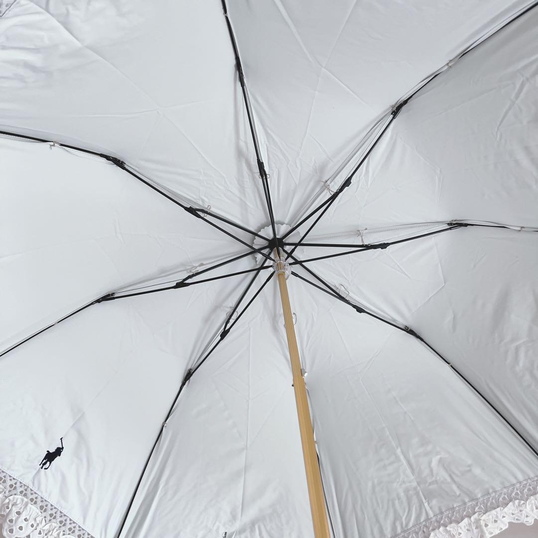 ポロ ラルフローレン　折りたたみ傘　〈オフホワイト〉