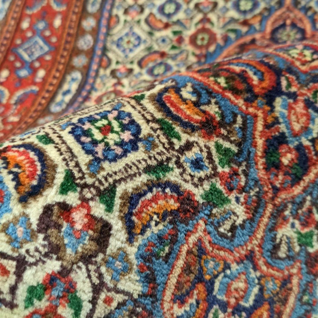 ヴィンテージラグ　ペルシャ絨毯　ムード　 手織り絨毯　ウール　コットン