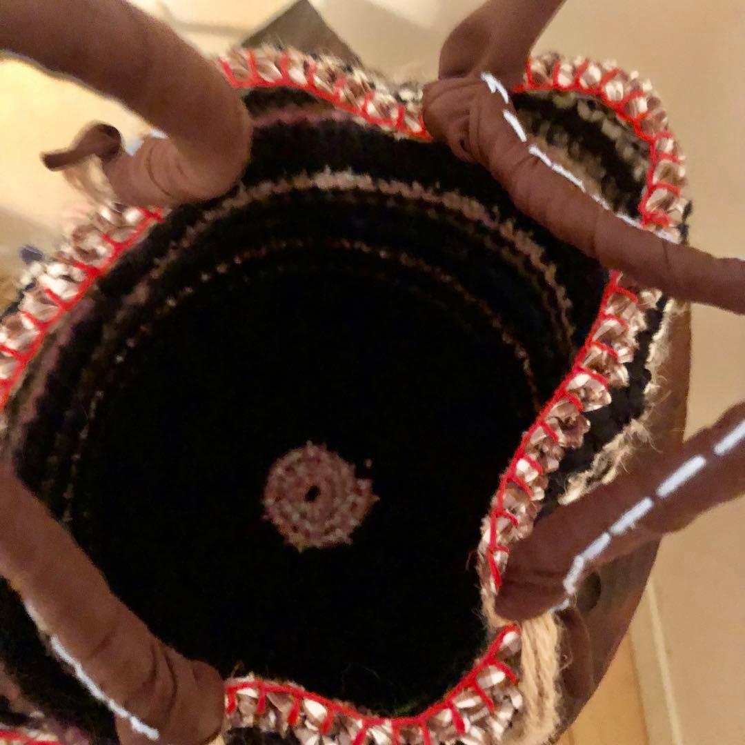 bud.バッグ　美品　ハンドニットバッグ