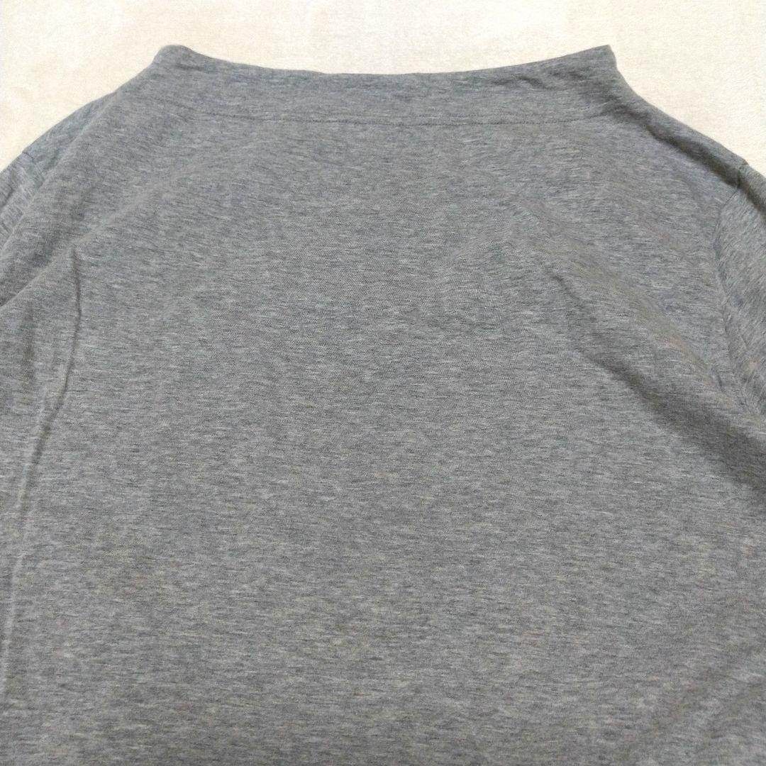 美品　慈雨　刺繍　長袖　カットソー　グレー　センソユニコ