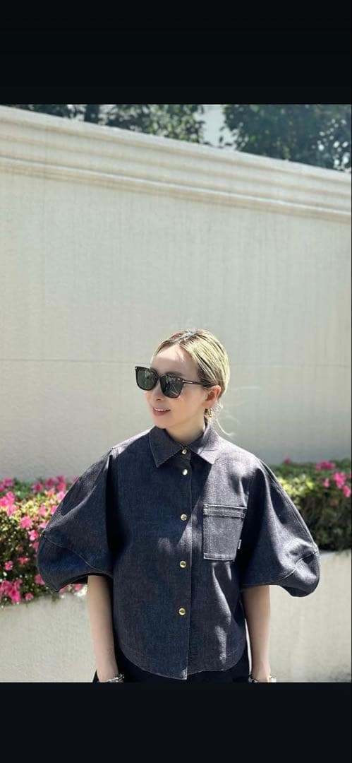 girlish ガーリッシュ　ランタンデニムジャケット