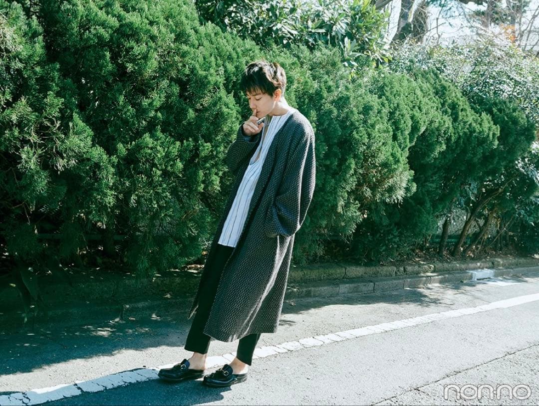 rainmaker ノーカラーコート　佐藤健さん着用