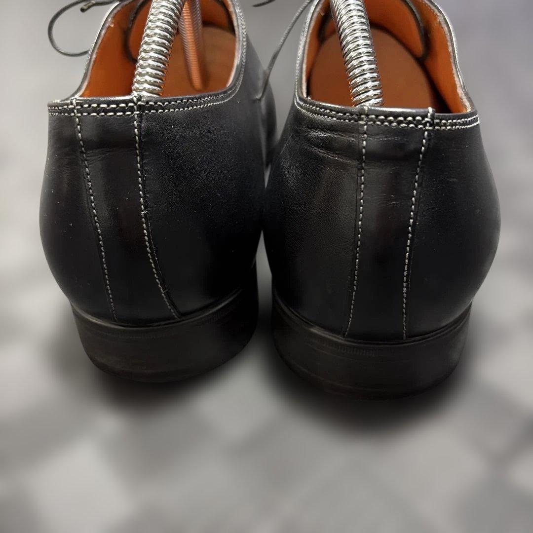 サントーニ　黒レザー ドレスシューズ ビジネスシューズ