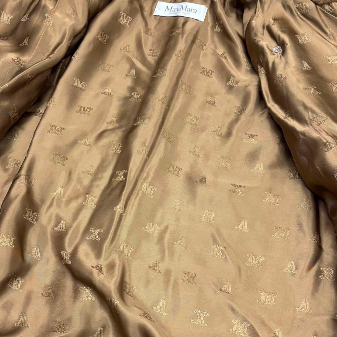 美品　マックスマーラ　MAX MARA　TEBE　テディケープ　F　キャメル