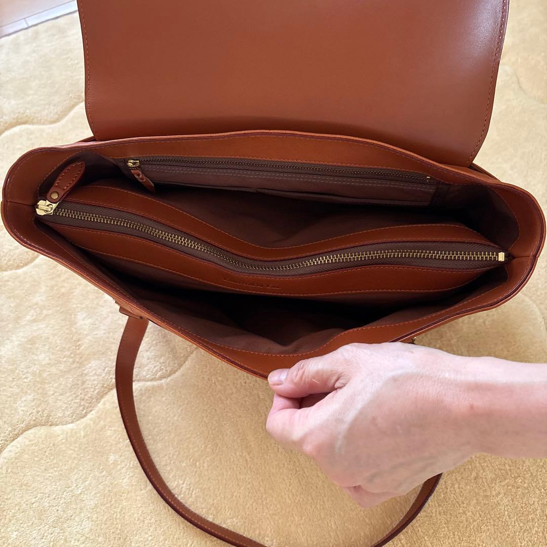 ブラウンレザー ビジネスバッグ