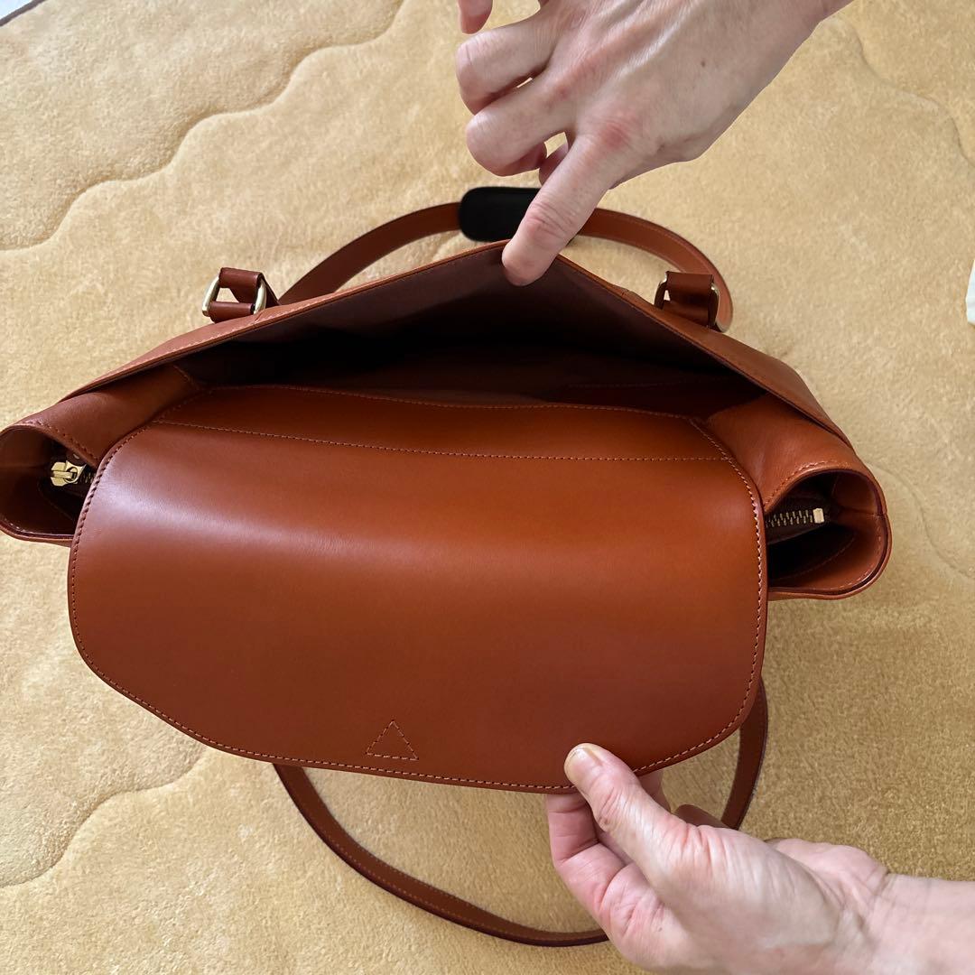 ブラウンレザー ビジネスバッグ