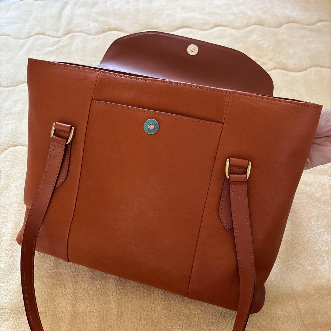 ブラウンレザー ビジネスバッグ