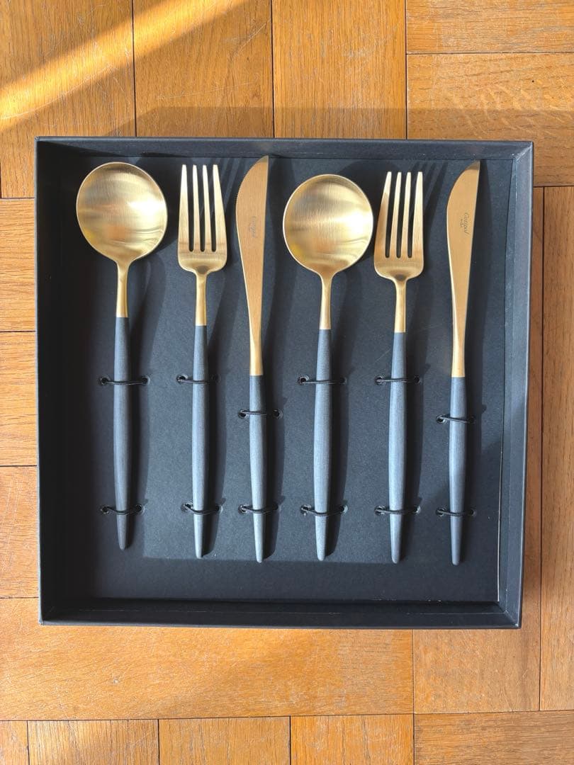 クチポール　ＧＯＡ　ブラック　ゴールド　ディナー３種×各２　６本セット