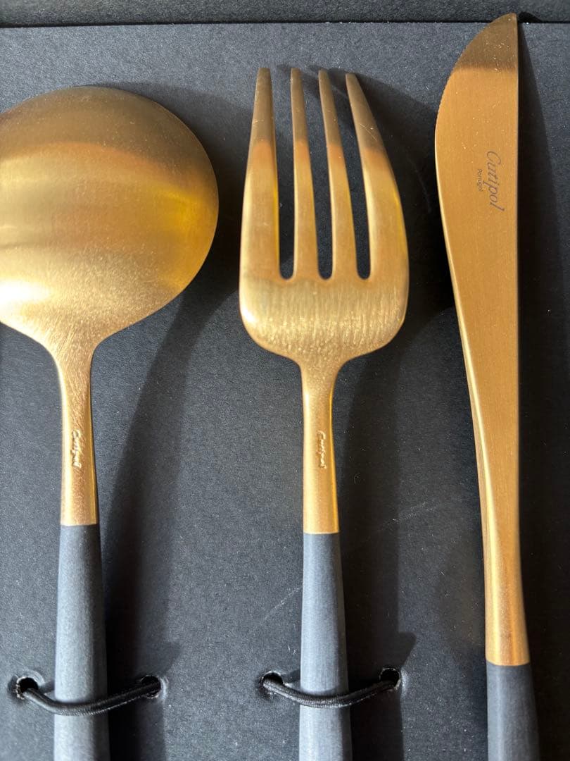 クチポール　ＧＯＡ　ブラック　ゴールド　ディナー３種×各２　６本セット