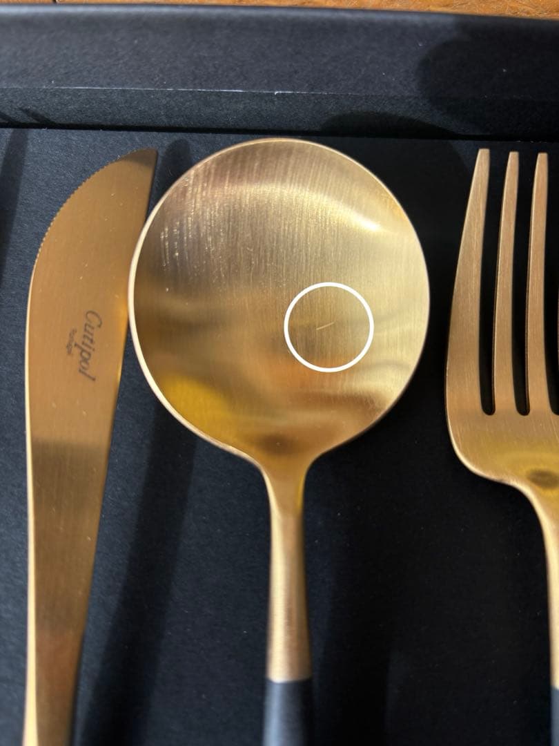 クチポール　ＧＯＡ　ブラック　ゴールド　ディナー３種×各２　６本セット