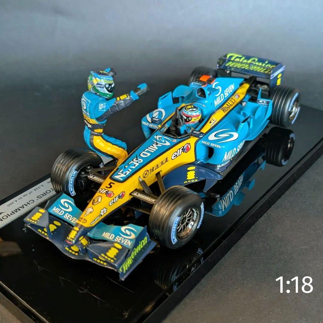 ホットウィール 1/18 ルノー R25 アロンソ 2005 チャンピオン