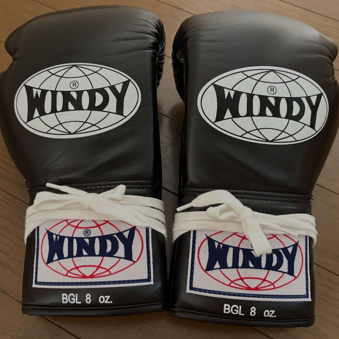 WINDY 試合用ボクシンググローブ 8oz 紐式