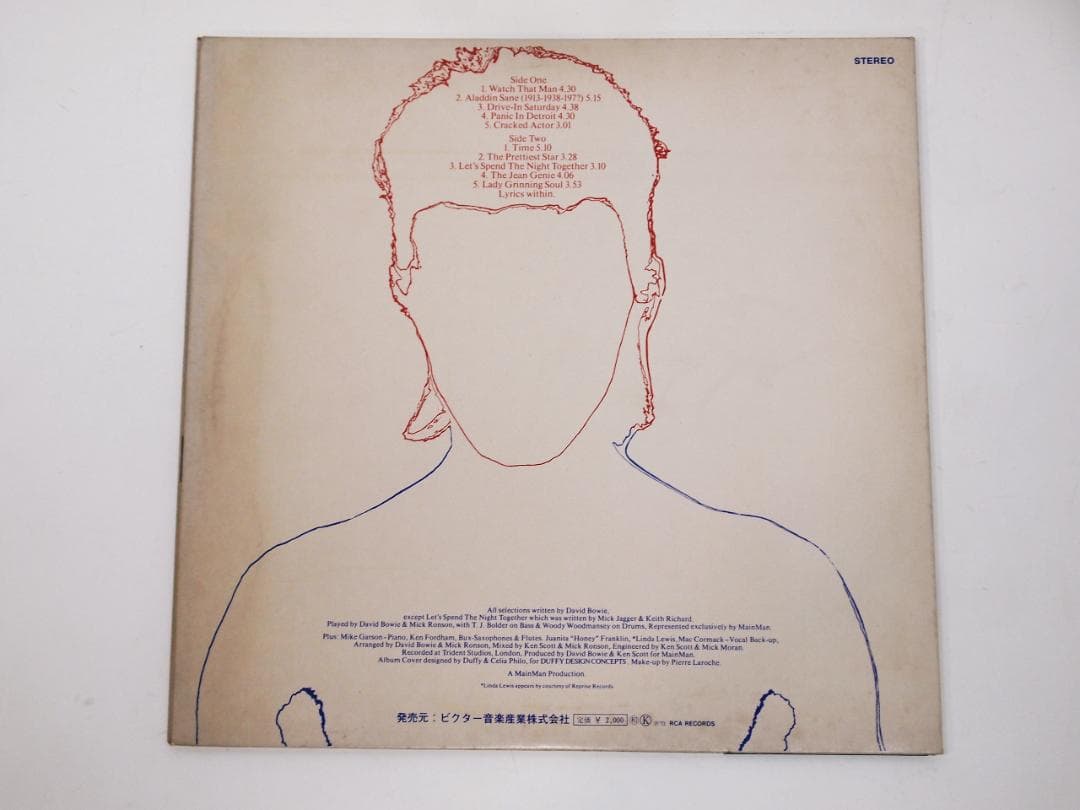 や*ん様 見本盤 プロモ DAVID BOWIE デビッド・ボウイー アラジン・