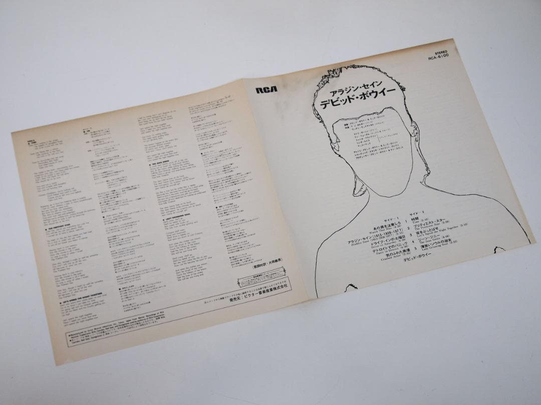 や*ん様 見本盤 プロモ DAVID BOWIE デビッド・ボウイー アラジン・