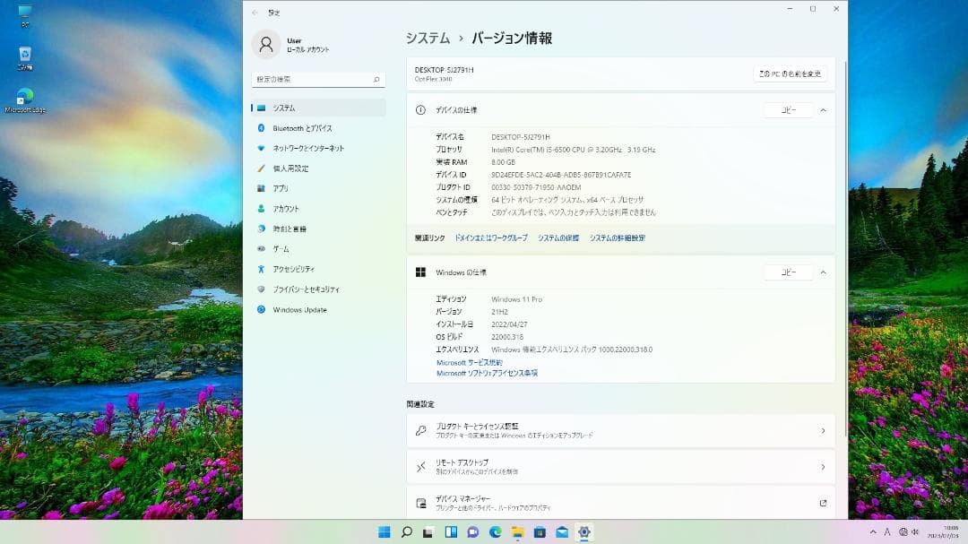 Dell・Intel Core i5-6世代・8GB・500GB・DVDSM