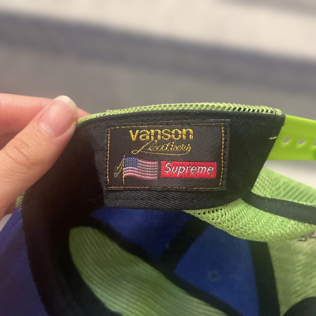 シュプリーム　Vanson コラボ　キャップ