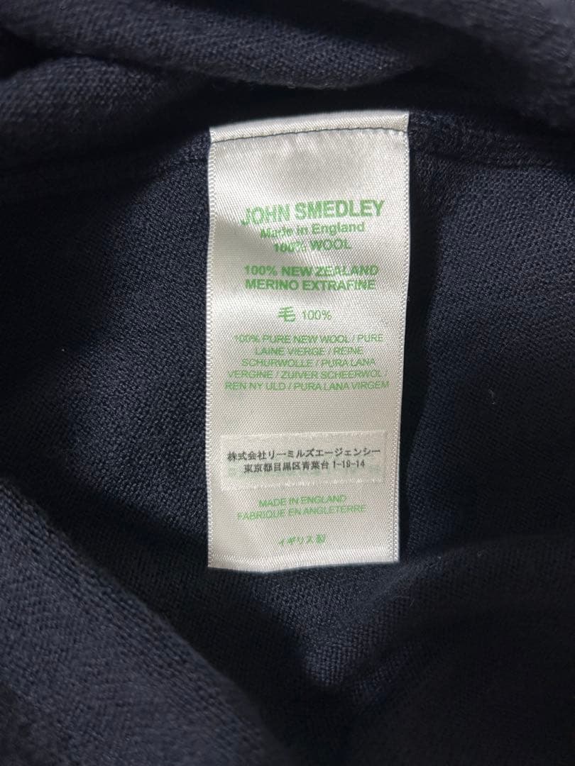 ジョンスメドレータートルネックネイビー