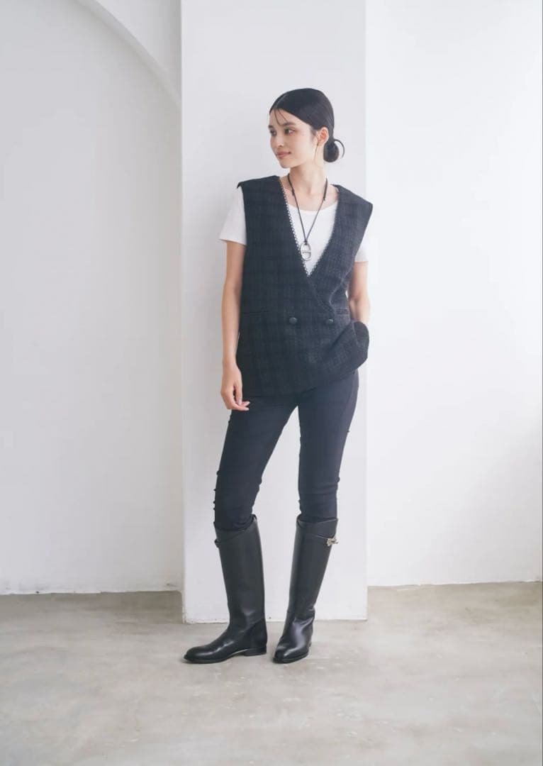 美品⭐︎connse ツイードベスト